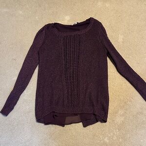 Lucky Brand Women's Deep Purple Sweater